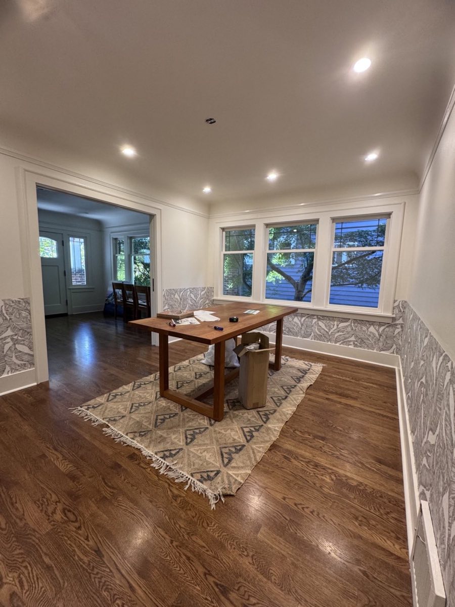 Grasscloth / Specialty project completed by AceCraft in Seattle, Washington