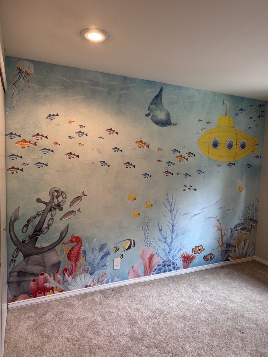Mural Installation project completed by AceCraft in Woodinville, Washington